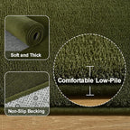 Amearea Modern Soft Hallway Runner Rug, 2x6 Fluffy Bedroom Bedside Rugs - Image 3