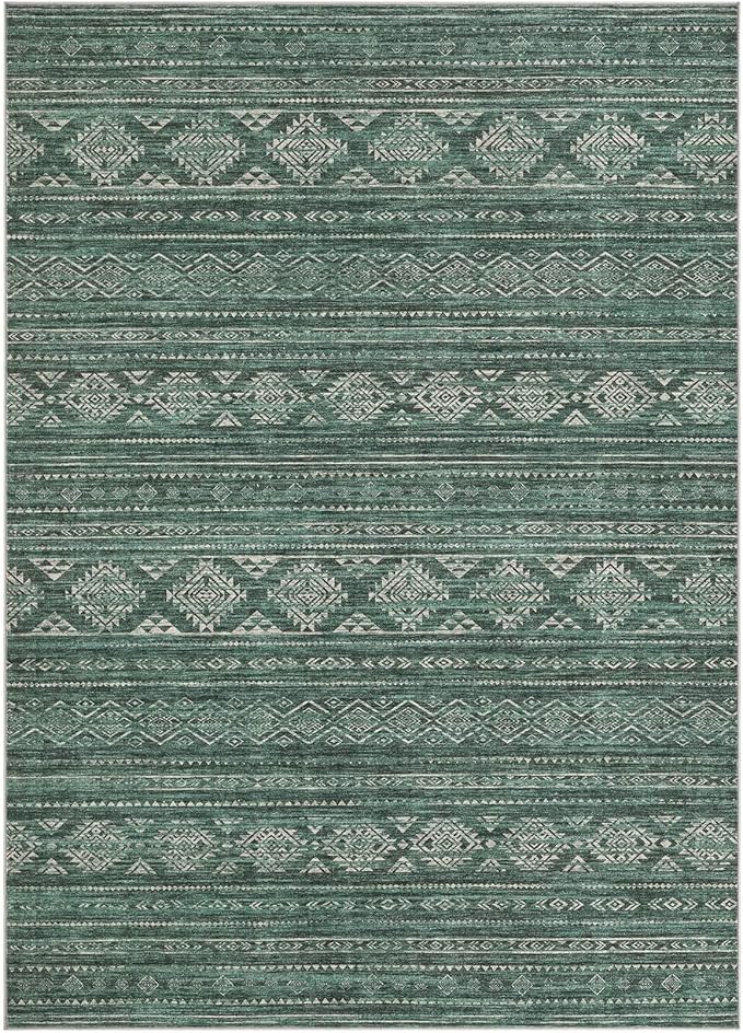 Nakagishi 7x9 Area Rugs Living Room: Washable Boho Large Neutral Soft Farmhouse - Image 8