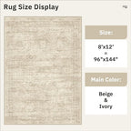 Washable Area Rug 8x12, Large Soft Rugs - Image 5