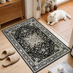 2x3 Area Rugs Living Room Rug: Washable Vintage Boho Medallion Rug No Slip - Image 2
