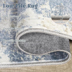 2x8 Runner Rug for Hallway, Washable Modern Abstract Runner Rugs Neutral Soft - Image 7