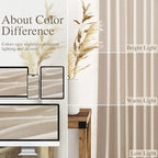 Cream Beige Linen 144 Inch Curtains - Image 3