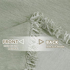 MYSKY HOME Green Sofa Covers Tassel Couch Cover - Image 5