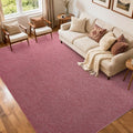FinRèc 5x7 Washable Area Rugs for Bedroom Living Room, Low Pile Thin Rug Solid by FinRe%CC%80cHome
