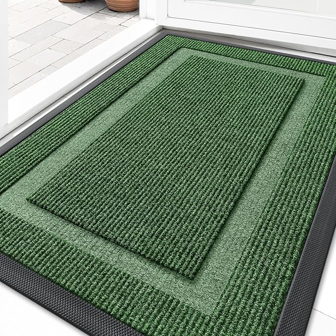 OLANLY Front Door Mat Indoor Outdoor Entrance, Waterproof All-Season, by OLANLY