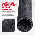 Automotive Mesh Woven Wire Sheathing Split Wire Loom 1/4"-28ft