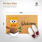 Owl - 17"x29" - Coir Door Mat - Welcome Mats - Image 2