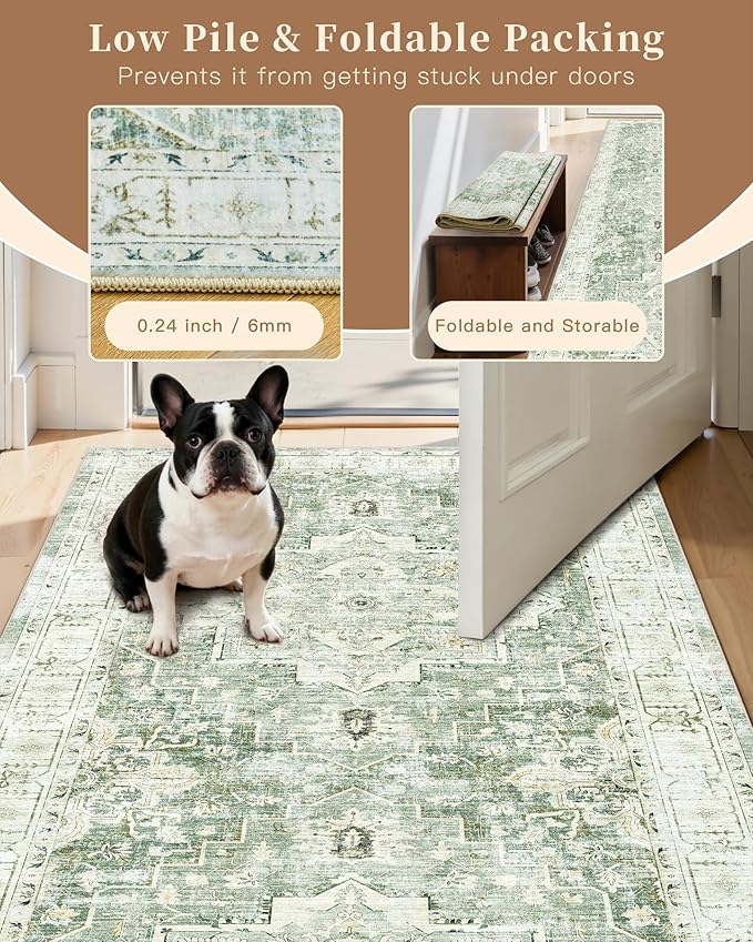 Madane Washable Runner Rug - Image 6