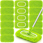 Unoutur Reusable Dry Sweeping Cloths Microfiber Wet Mop Pads Compatible with Swiffer Sweeper Mop Replacement Sweeping Mopping pad Refills for Hardwood Surface Floor Cleaning (16PCS)