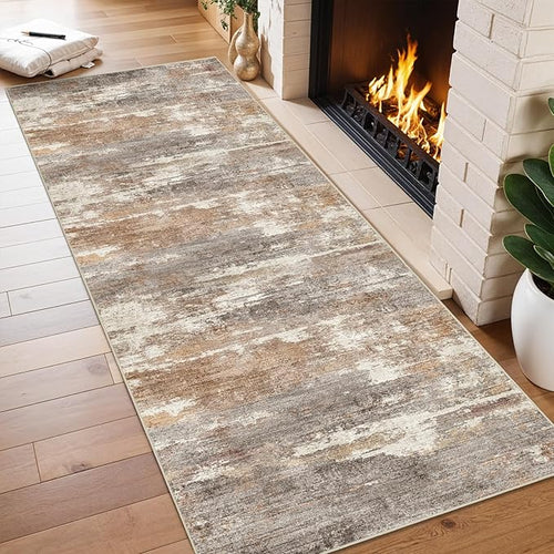 2x6 Washable Kitchen Runner Rug: Modern Abstract Runners by Ksrau