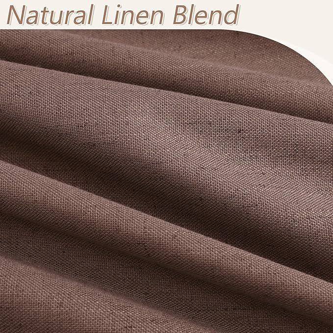 Guken 100% Blackout Curtains 90 Inch Length 2 Panels Set - Image 3