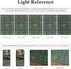 5x7 Washable Area Rug for Living Room Bedroom Vintage Green Soft Low Pile - Image 6