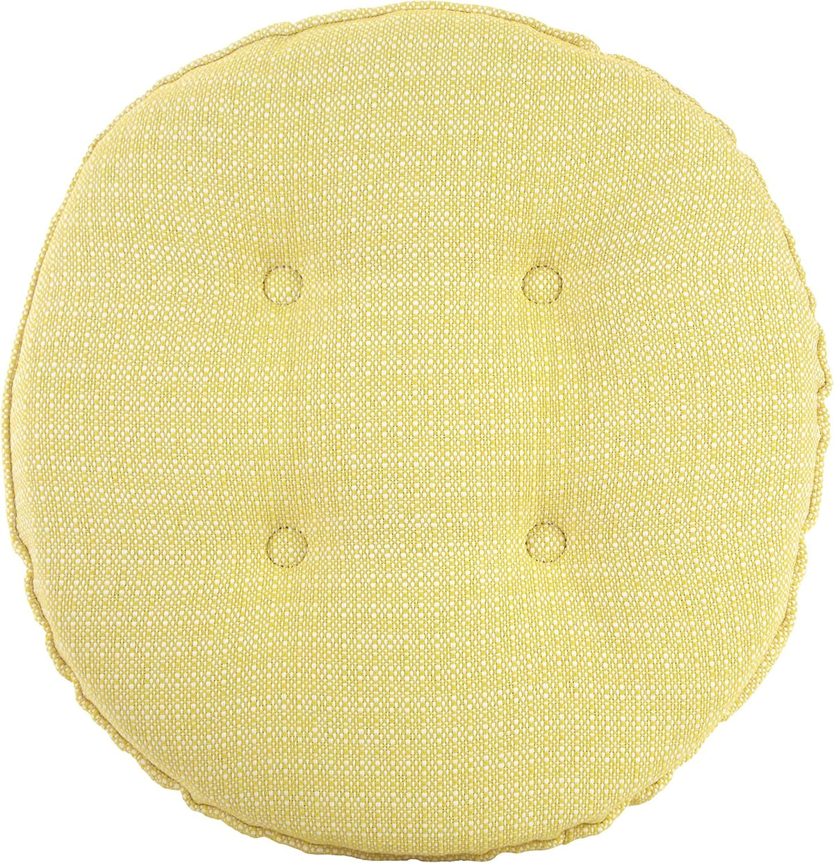 Klear Vu Omega Gripper Non-Slip Tufted Round Barstool Cushion for Dining Rooms, Cafes, Bars and Restaurants, 14” Chestnut, 4 Pack