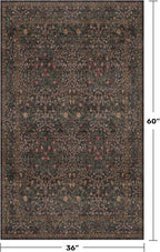 Boho Dark Brown 3x5 Large Entryway Rug - Image 2