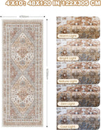 4x10 Runner Rug, Washable Hallway Runner Rug - Image 2