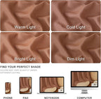 NICETOWN Linen Caramel Curtains 96 inches Long - Image 8