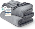 Bedsure GentleSoft Fleece Bed Blankets Full Size Grey by BEDSURE