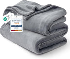 Bedsure GentleSoft Fleece Bed Blankets Full Size Grey by BEDSURE