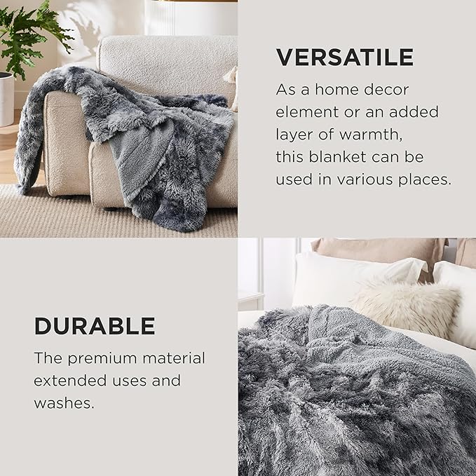 Bedsure GentleSoft Fluffy Fuzzy Faux Fur Throw Blanket - Image 4