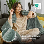 Bedsure GentleSoft Sage Green Fleece Blanket - Image 4