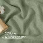 LAMIT Sage Green Linen Curtains - Image 2