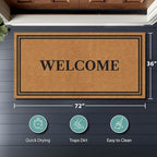 Barnyard Designs Natural Coco Coir Heavy Duty Backing Doormat - Image 8