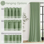 Guken Blackout Curtains 80 Inch Length 2 Panels Set - Image 6