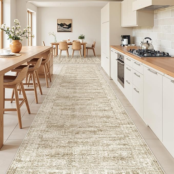 3x14 Washable Runner Rug for Hallway, Non-Slip Long Hallway Runner for Entryway - Image 3