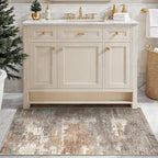 3x4 Washable Entryway Area Rug: Modern Abstract Small Runner Rug - Image 8