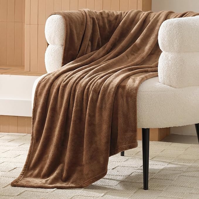 Bedsure GentleSoft Orange Throw Blanket - Image 2