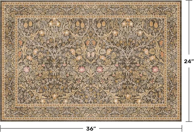 Brown Washable Entry Rug - Image 2
