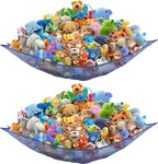 Simple Houseware 2 Pack Stuffed Animal Toy Hammock Net, Dark Blue