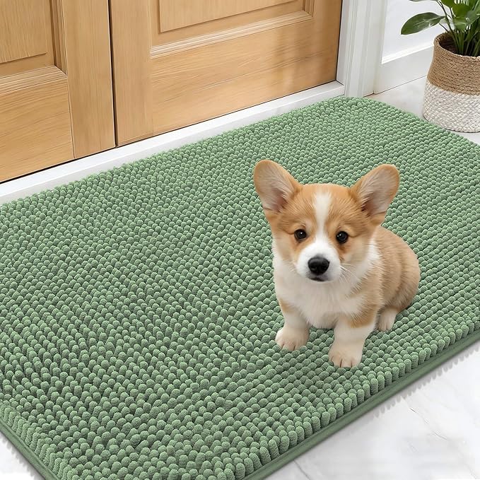 OLANLY Dog Door Mat for Muddy Paws 30x17, Absorbs Moisture and Dirt, Absorbent by OLANLY