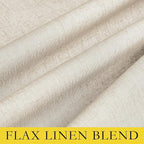 NICETOWN 100% Blackout Linen Texture Curtains 70" Long, Thermal Insulated Full - Image 8