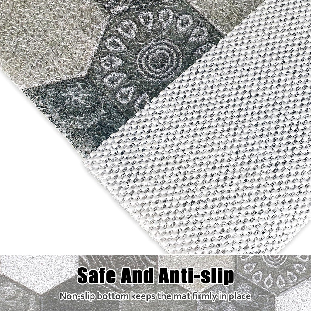 Square Shower Mat Non Slip: 31x31 Inch Extra Large Shower Floor Mat with Drain Hole in Middle - Soft PVC Loofah Bath Mat for Shower - Anti Slip Shower Stall Mat for Elderly and Kids