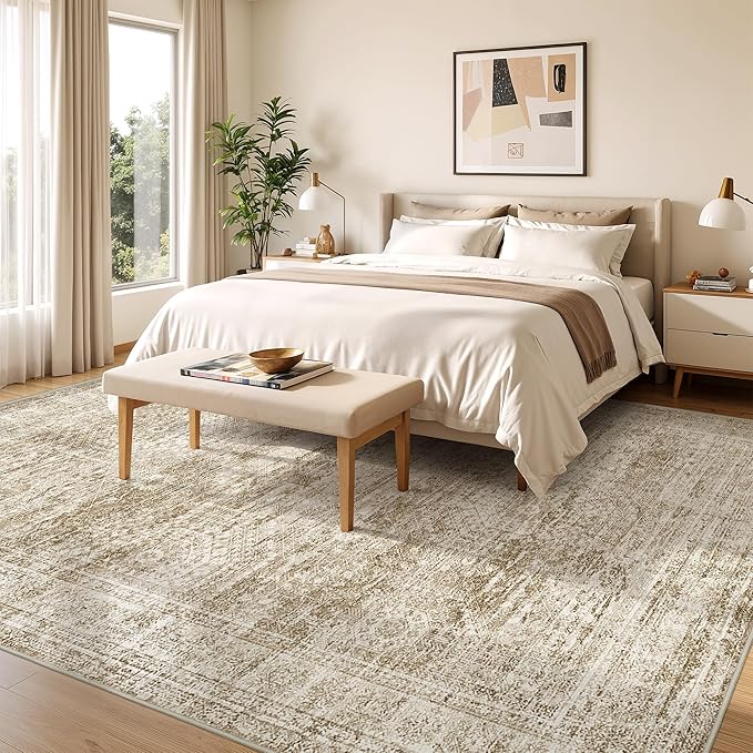 8x10 Area Rugs for Living Room, Non-Slip Backing Large Washable Rug for Nursery - Image 4