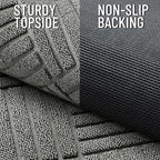 OLANLY Front Door Mat Outside Entrance 35x23, Heavy Duty Sturdy Natural Rubber - Image 3