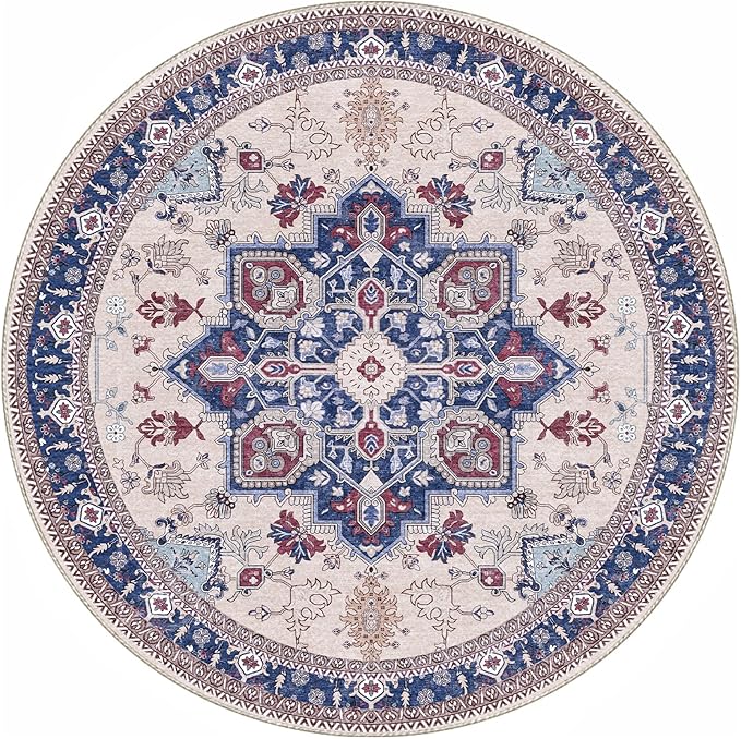 OPPODREAM Soft Round Rug 3ft, Washable Circle Rug 3ft - Image 9