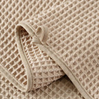 MICROFI New Microfiber Waffle Bath Towels, 2 Pieces, Soft, Absorbent, Fast Drying, Lint Free 430 GSM (30''x60''/76cm x 152cm)