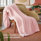 Bedsure GentleSoft Pink Throw Blanket - Image 3