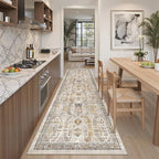 Madane Runner Rug 2'6''x8' Kitchen Runner, Hallway Runner Printed Vintage by Madane