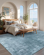 Latte&Fog 6x9 Area Rugs for Living Room Bedroom, Boho Non Slip Low Pile Carpet - Image 4