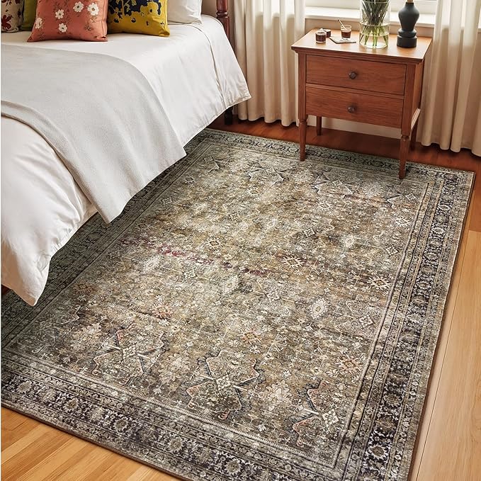 Lofus 5x7 Area Rug for Living Room, Soft Neutral Carpets for Bedroom Dining - Image 4