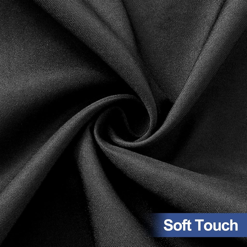 homing Rectangle Table Cloth Cover 8 Foot Black Elastic Fitted Tablecloth