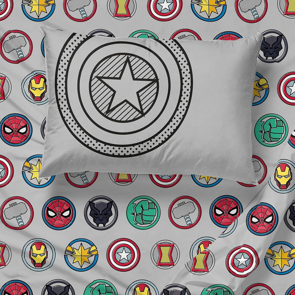Marvel Avengers Iron Man Twin Comforter Set 5 Piece Kids Bedding, Multi