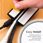 Cordinate 6ft Floor Cord Cover, Cable Protector, Hide Extension Cords