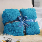 Bedsure GentleSoft Fluffy Bright Blue Throw Blanket Gifts - Image 7