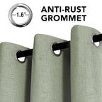 H.VERSAILTEX Linen Curtains 100% Blackout Curtains - Image 3