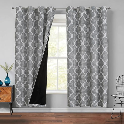 Beauoop 100% Blackout Curtains 72 Inches Long 2 Panels by Beauoop