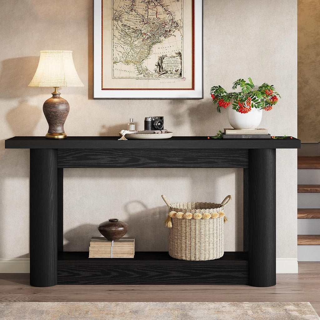 Tribesigns 63" Modern Console Table, Narrow Long Sofa Table Behind Couch